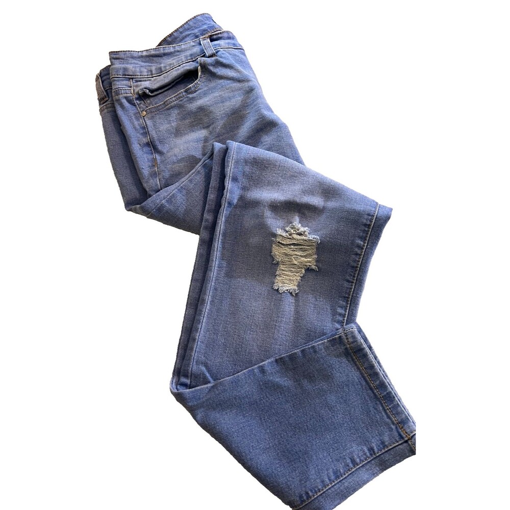 Refuge Ladies Distressed Skinny Jeans Size 10